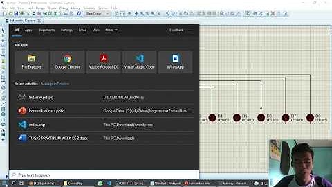 LED Array dengan Konversi Bilangan menggunakan CVAVR dan Proteus
