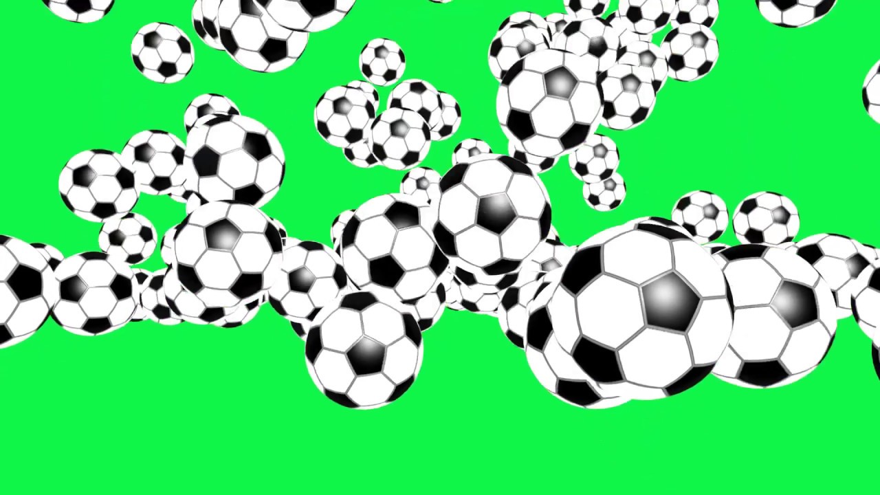 Falling Soccer Balls Green Screen YouTube