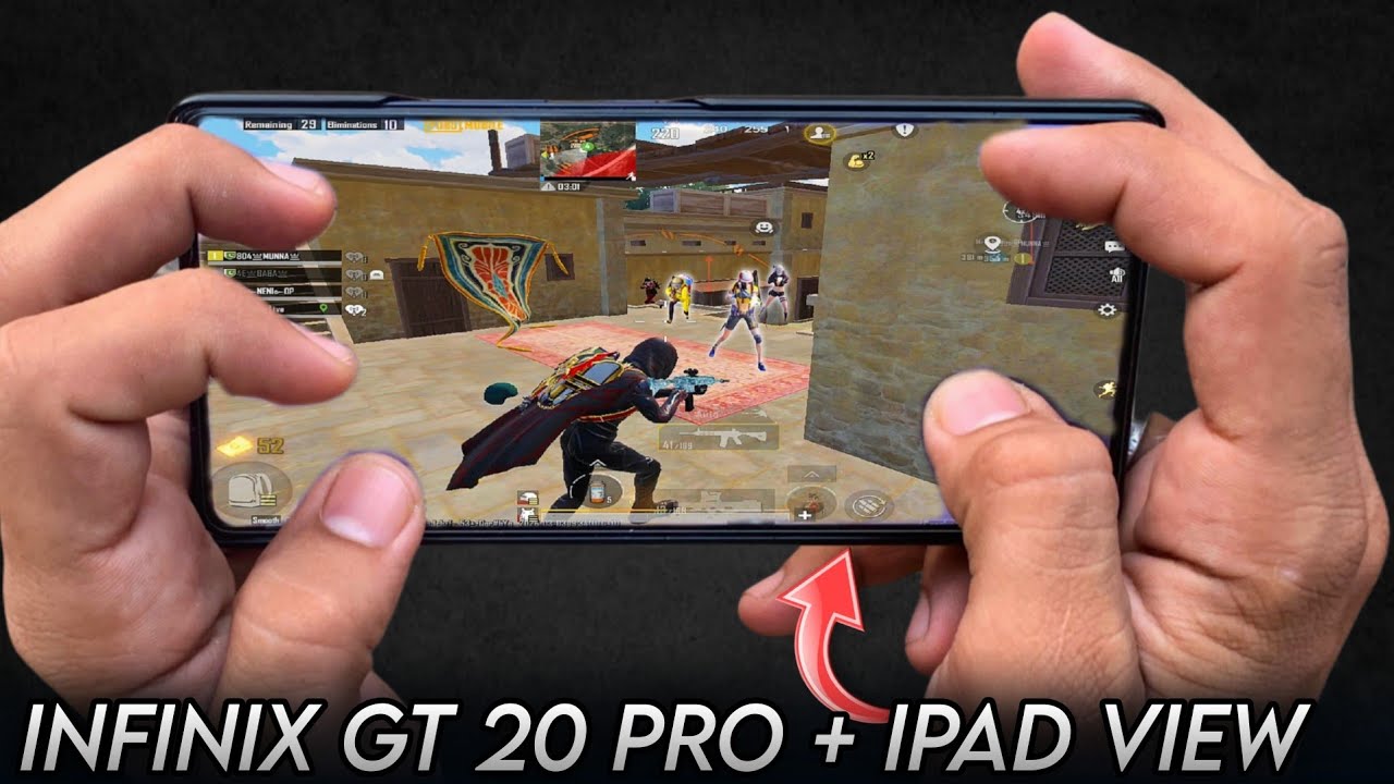 Infinix GT 20 Pro PUBG Test | Real iPad View Gameplay + Gyro 🔥
