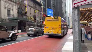 NOVA BUS ROUTE M42 ARRIVING WEST 42ND STREET NEW YORK CITY