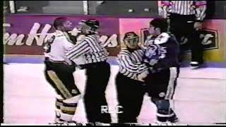 Casey Leggett Vs Jonathan Fauteux Qmjhl 10 10 97