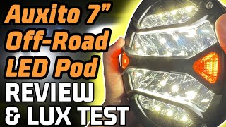 Auxito 7” Round Off-Road LED Lights Review and Lux Test - LIGHT OUTPUT MONSTER! by Car Light Reviews 2,989 views 10 months ago 11 minutes, 45 seconds