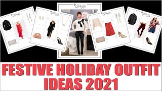 8 Festive Holiday Outfit Ideas 2021/ What To Wear For Holiday Parties / How To Style screenshot 1
