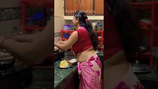 Aunty Cooking Chicken Curry India