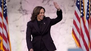 Vice President Kamala Harris gives first public speech since conceding the race for president