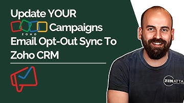 Zoho Campaigns Configuring Email Opt-Out Sync To Zoho CRM