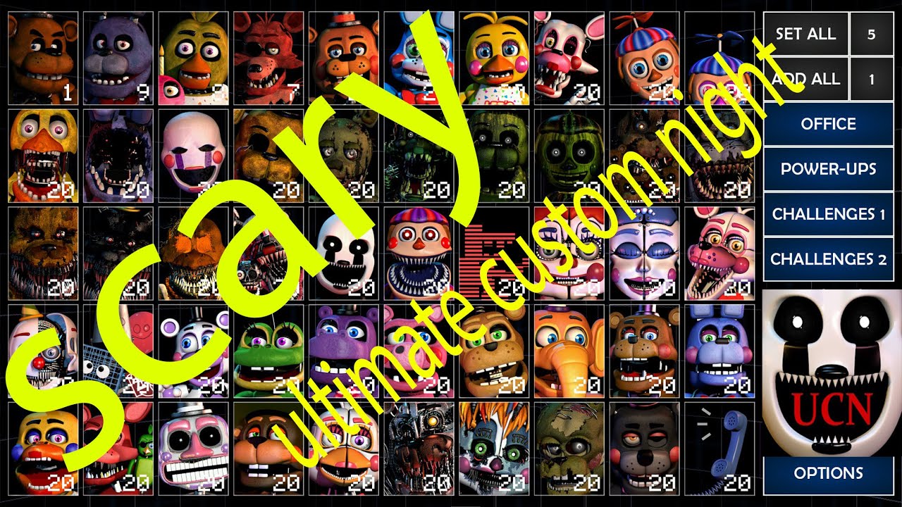 u dare to play ultimate custom night : part1 - YouTube