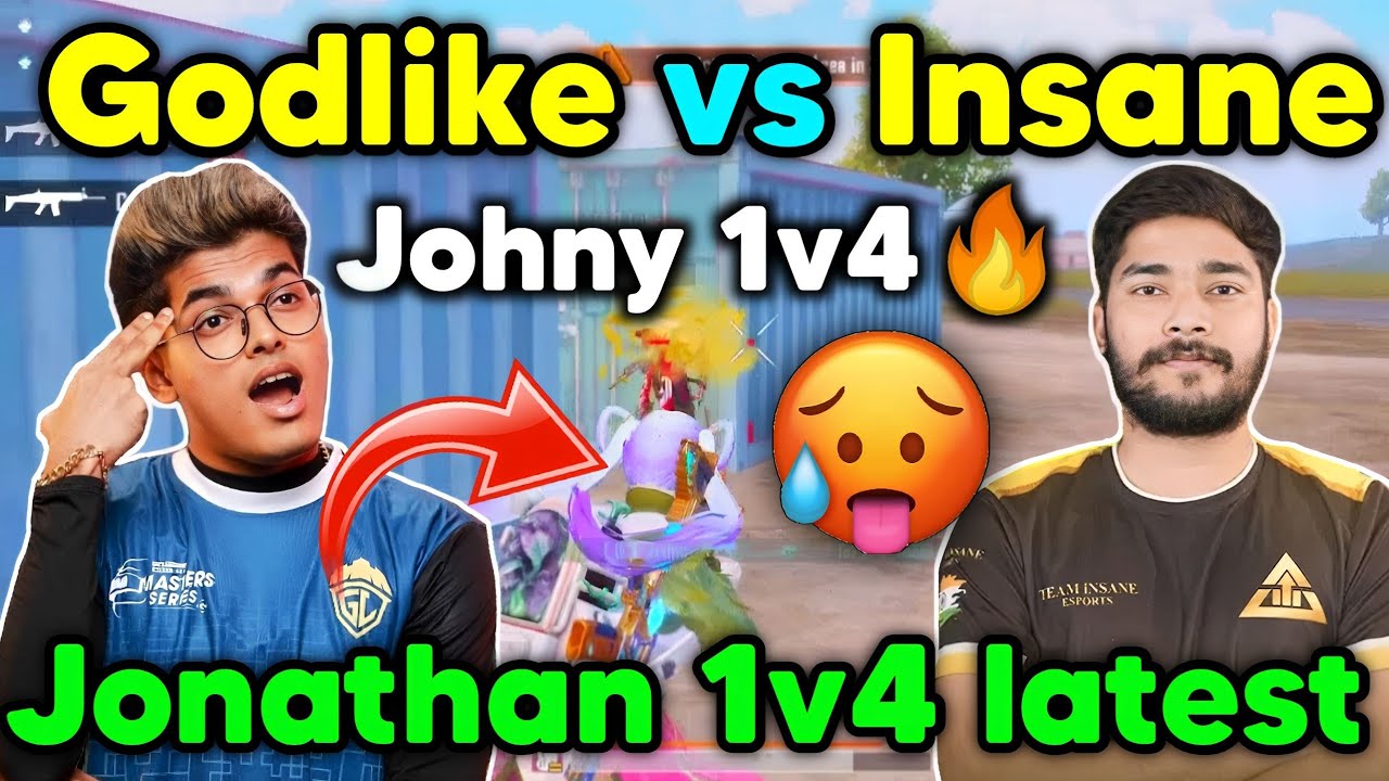 Godlike vs Insane latest fight in Georgopol 🔥 Jonathan quick 1v4 🇮🇳 ...