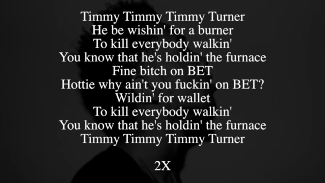 Desiigner Timmy Turner Lyrics Desiigner Timmy Turner Lyrics