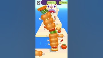 Sandwich Runner Gameplay Walkthrough Android iOS Level 715 #sandwichrunner #shorts