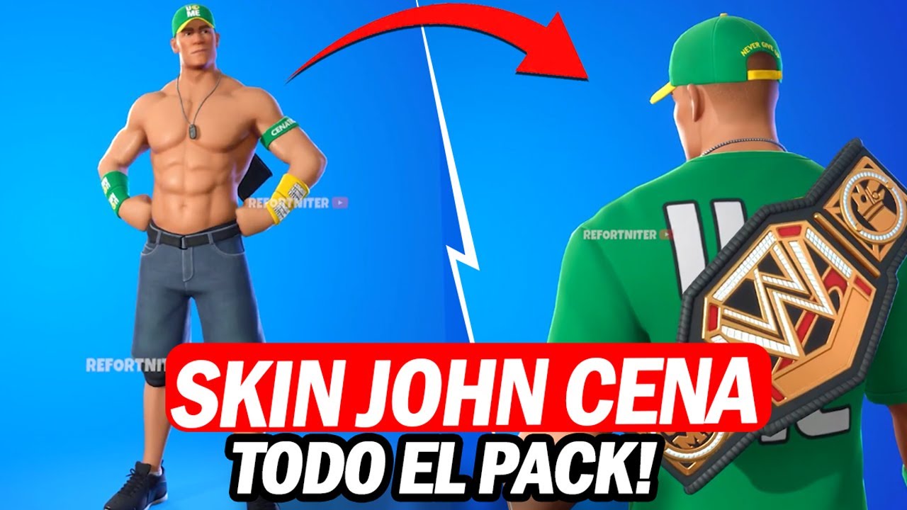 Como Conseguir La Skin De John Cena En Fortnite John Cena X Fortnite Skin Gesto Mochila 