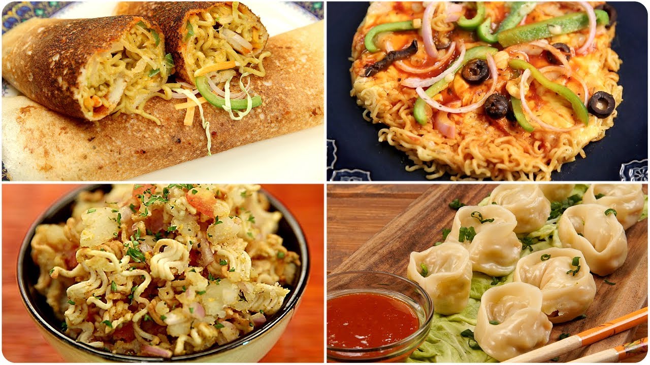 6 Maggi Recipes | Maggi Dosa, Maggi Pizza, Maggi Bhel and Maggi Spring Roll - Maggi Compilation | Rajshri Food