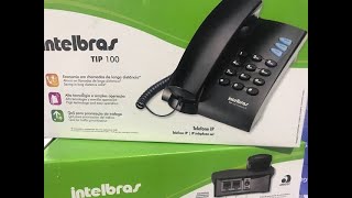Configurando Telefone Ip - Tip 100 Da Intelbras Para Utilizar Com A Hiperphone