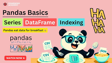 Pandas for Data Analysis | Learn Series, DataFrame & Indexing in Python (Pandas Basics Explained)
