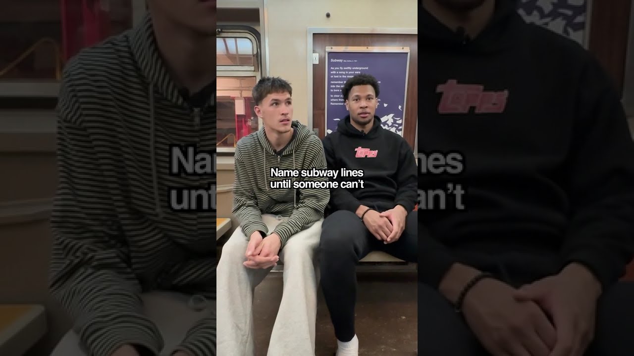subway showdown: Egor DΓ«min vs. Joshua Jefferson ππ#brooklynnets #games #nba