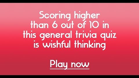 Ultimate Trivia Challenge: Test Your Knowledge with These 10 Questions!