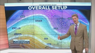 A warming trend continues before showers next week