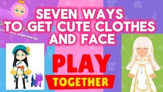 Seven Ways To Get Cute Clothes And Face [Play Together Game] (⁠｡⁠･⁠ω⁠･⁠｡⁠)⁠ﾉ⁠♡ screenshot 5
