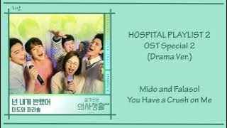 Hospital Playlist 2 Ost Special 2 - Mido and Falasol (You Have a Crush on Me) [Han|Rom|Eng] Lyrics