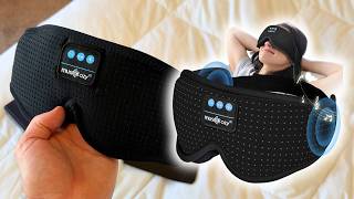 Bluetooth White Noise Sleep Mask Headphones for Side Sleepers | 3D Wireless Eye Mask screenshot 5