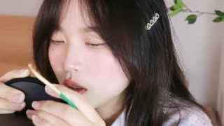 asmr ear blowing, asmr ear cleaning for relaxation | Latte ASMR - 2024-05-13