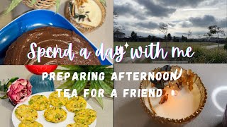 Spend a day with me  Preparing Afternoon Tea for a Friend  weekend Vibe
