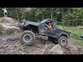 Toyota 4runner wild hill climb rock climb 3 wheeling