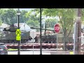"Huge Trainloads of M109 #Howitzers & BAE #AMPVs Rolling Into California – US GOING TO #WAR"