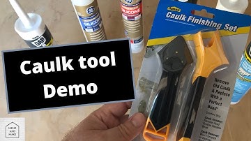 Homax Caulk tool demonstration.(Homax 5860-06)