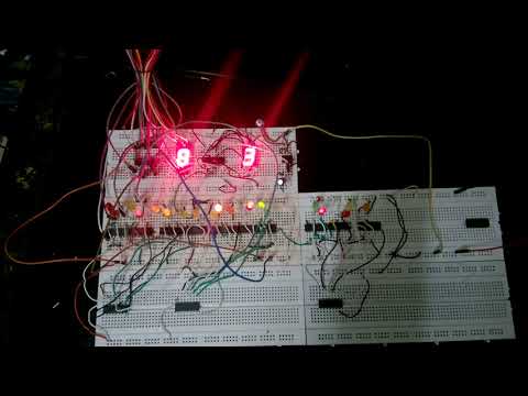 DLD Digital Clock Using JK FlipFlop IC