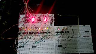 DLD Digital Clock Using JK FlipFlop IC