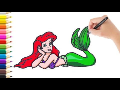 Video: Cómo Dibujar A Ariel