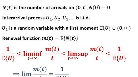 Renewal Processes: Elementary Renewal Theorem