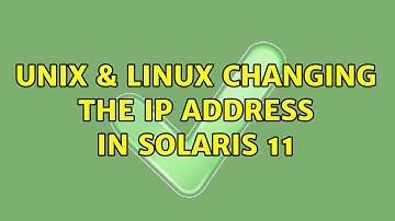 Unix & Linux: Changing the IP Address in Solaris 11 (3 Solutions!!)