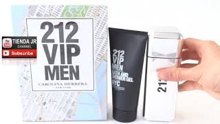 Estuche 212 VIP Men De Carolina Herrera 2 pcs Perfume + Gel de ducha