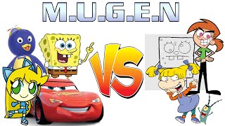 Mugen Equipo Bob Esponja Vs Villanos De Nickelodeon