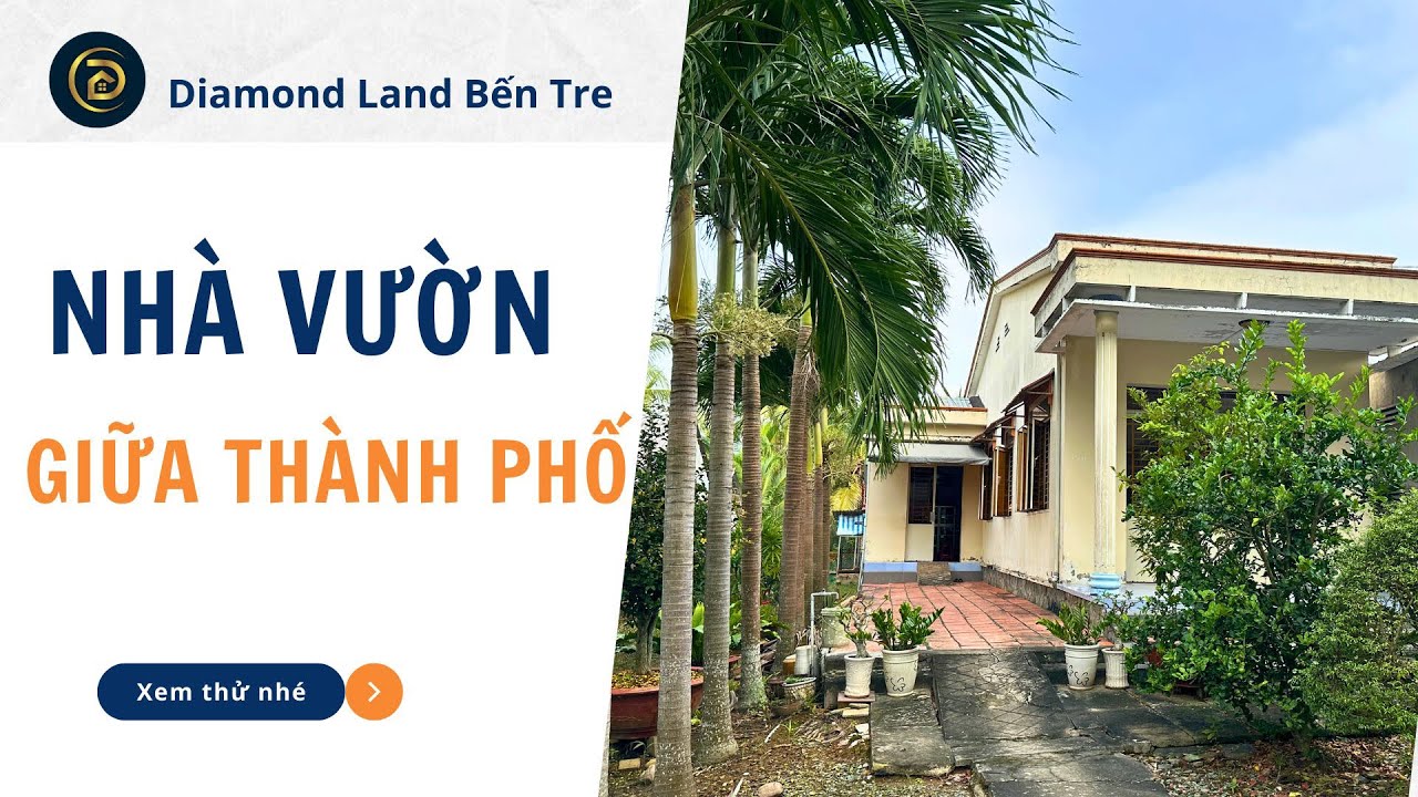 Bán nhà vườn phường 8 đối diện chợ vào hơn 100m quá rộng cho 1 gia đình