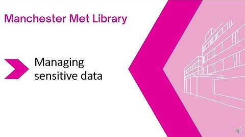 Managing sensitive data