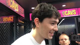Kevin Love helping Cedi Osman and Collin Sexton develop for the Cavs