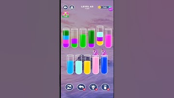 Water Sort Puzzle - Level 63 - Color Water Sort Puzzle Games gameplay #shorts #shortvideos #foryou