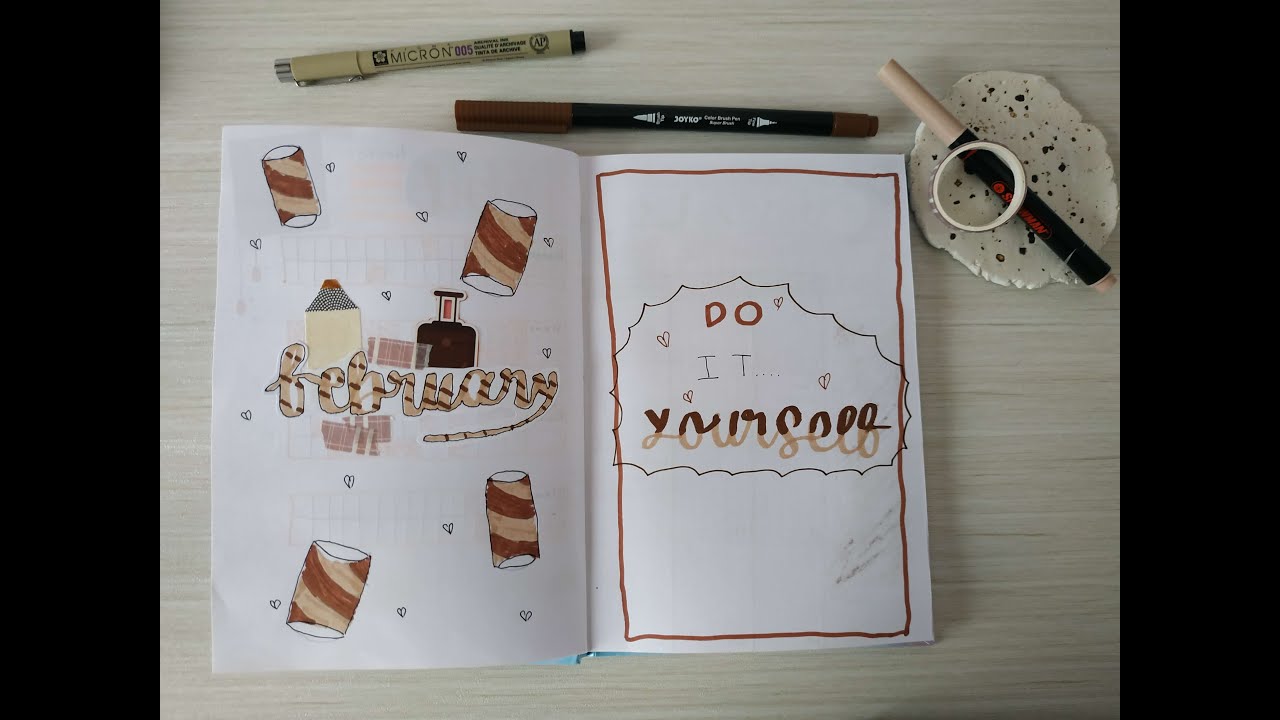 My February Bullet Journal 2021 Review - YouTube