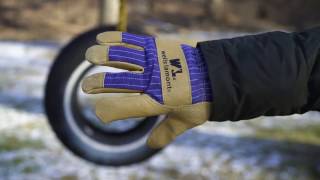 Wells Lamont Insulated Palomino Grain Leather Work Gloves - 5127 Style
