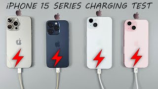 iPhone 15 Series Battery Charging Test 🔌