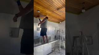 Bringing this architectural Western Red Cedar ceiling to life at our Drummoyne project! 🪵✨