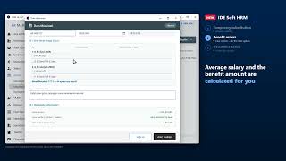 IDE Soft HRM: the Orders section — temporary substitution, benefits and downtime screenshot 5