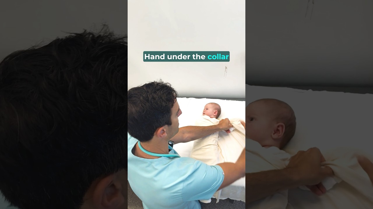Arms up swaddle technique #drgolly #swaddle #baby