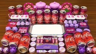 Series Purple Coca Cola Slime Mixing Random Things Into Glossy Slime Satisfying Slime Video