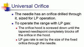 Mechanical for Gas - Orifices