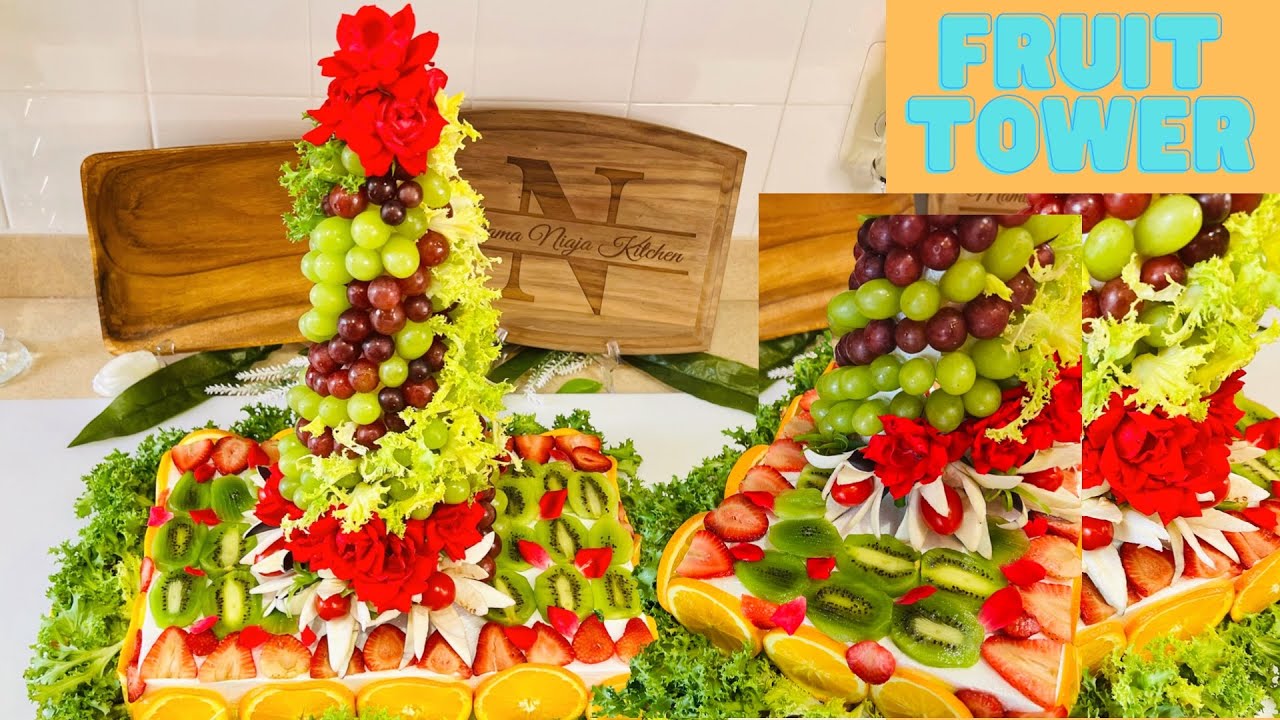 A Spectacular Fruit Tower Centerpiece / Fruit Tower / Creative Food Art