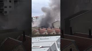 Incendie en plein centre de Nancy les Pompiers 